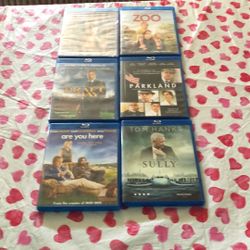 6 Mixed Blu-Rays $2. Ea. 