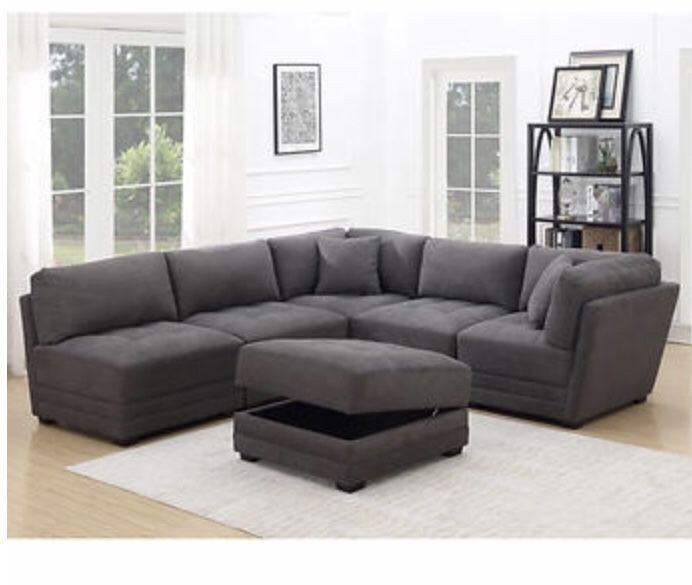 Ervin 6-piece Fabric Modular Sectional