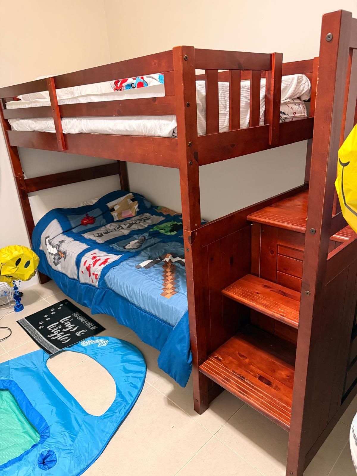solid wood bunk bed