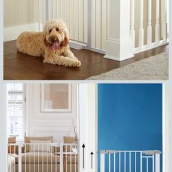 "CUMBOR" EXTRA TALL GATE FOR DOGS & KIDS W/ 2-WAY DOOR