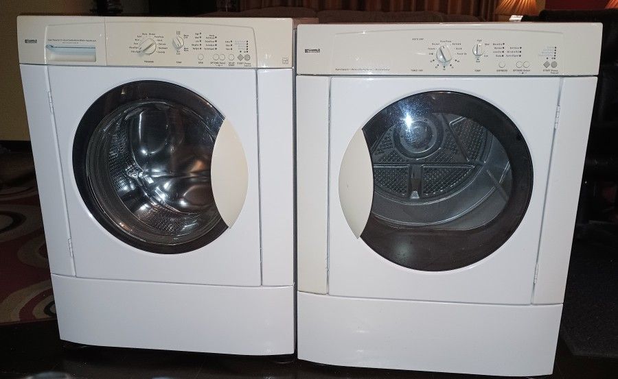 Like New Kenmore Front Load  Washer -Dryer Electric Set