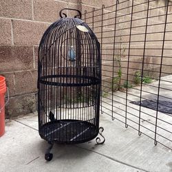 Large Cast Iron Bird Cage