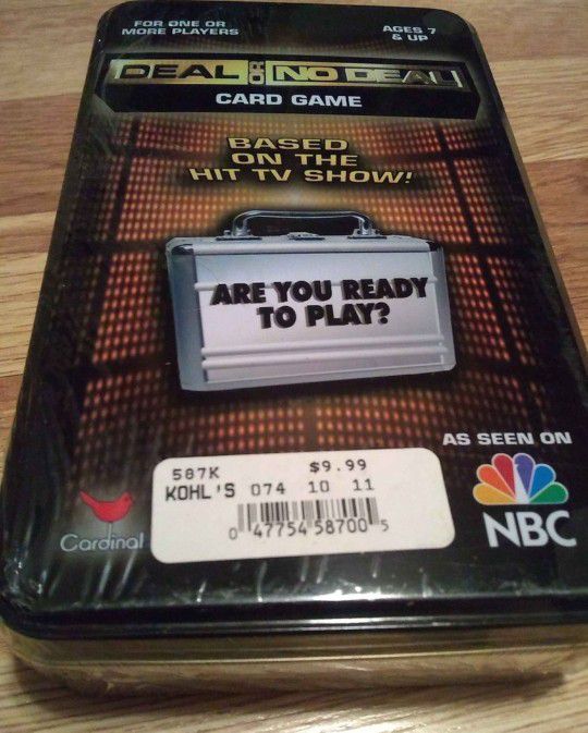 Card Game Deal Or No Deal By Cardinal NEW!