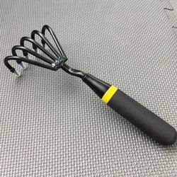 Kemaier Hand Rake Cultivator 5-Claw Heavy Duty Stainless Steel Tool