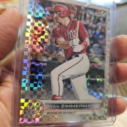 Ryan Zimmerman 2022 Topps Chrome XRefractor 2022 Topps Chrome Baseball Cards 
