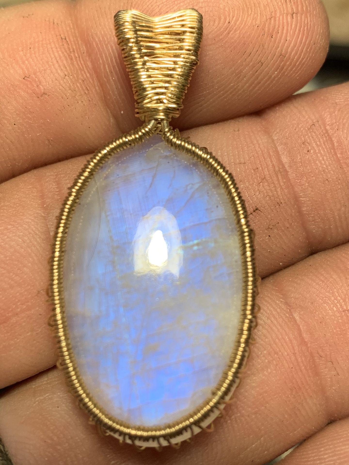 Moonstone Necklace Gold Filled