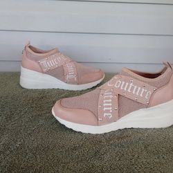 Juicy Couture Wedge Slip On Sneakers Size 9 women's 