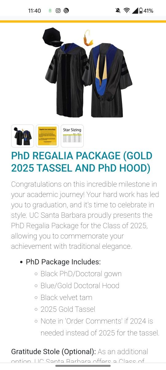 UC PhD Regalia 