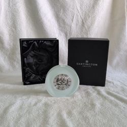 Dartington Crystal Skeleton Clock with Box