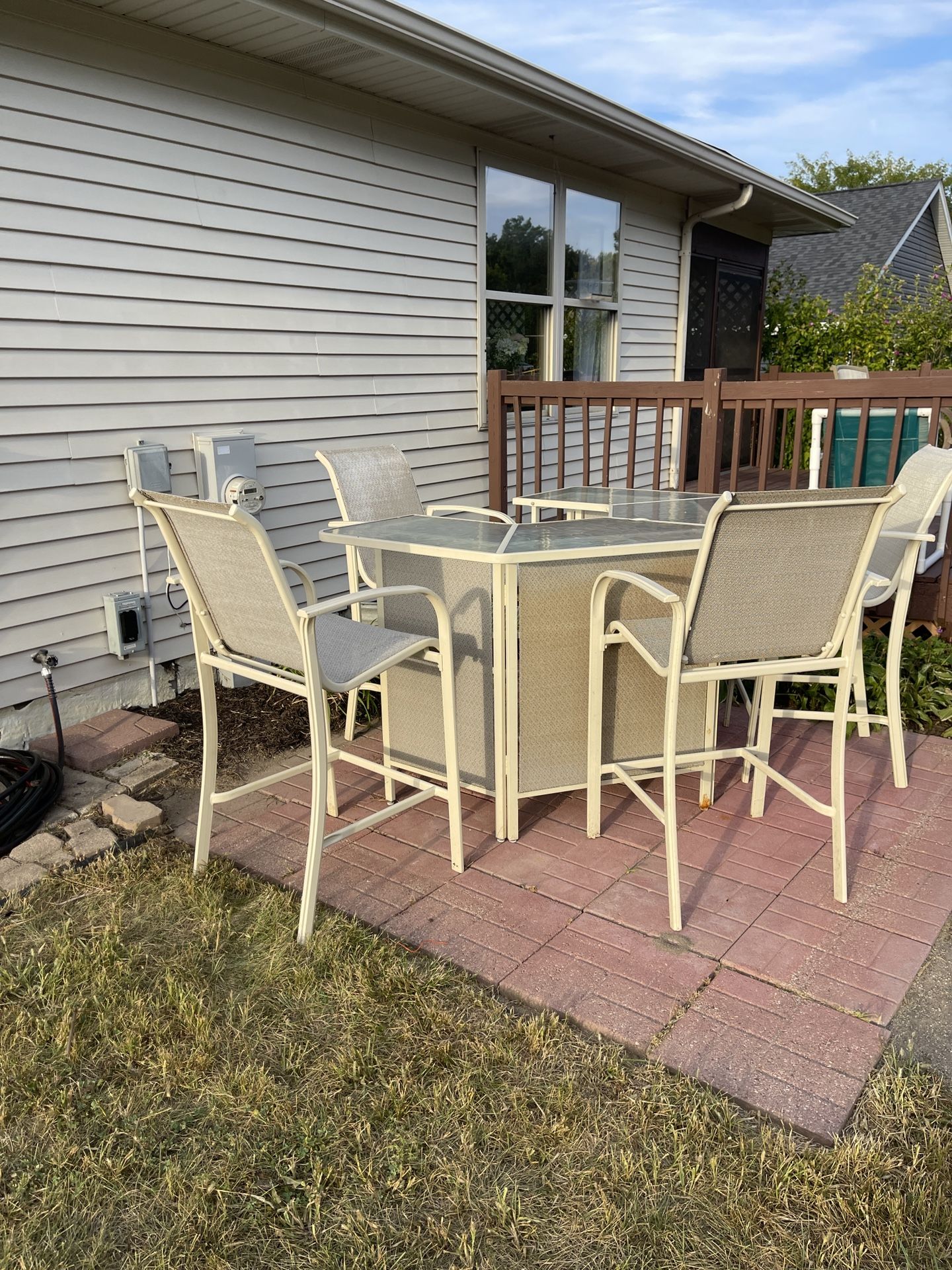 Bar Height Patio Set