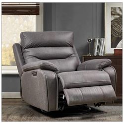 Motor Rocking and 240 Degree Swivel Single Sofa Seat Recliner Chair with Power Headrest Function – 330lbs