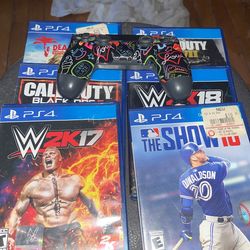 Ps4 Games And Wireless Controller