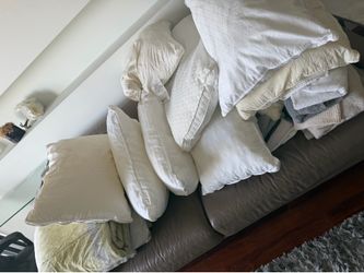 Pillows , comforters , towels , sheets