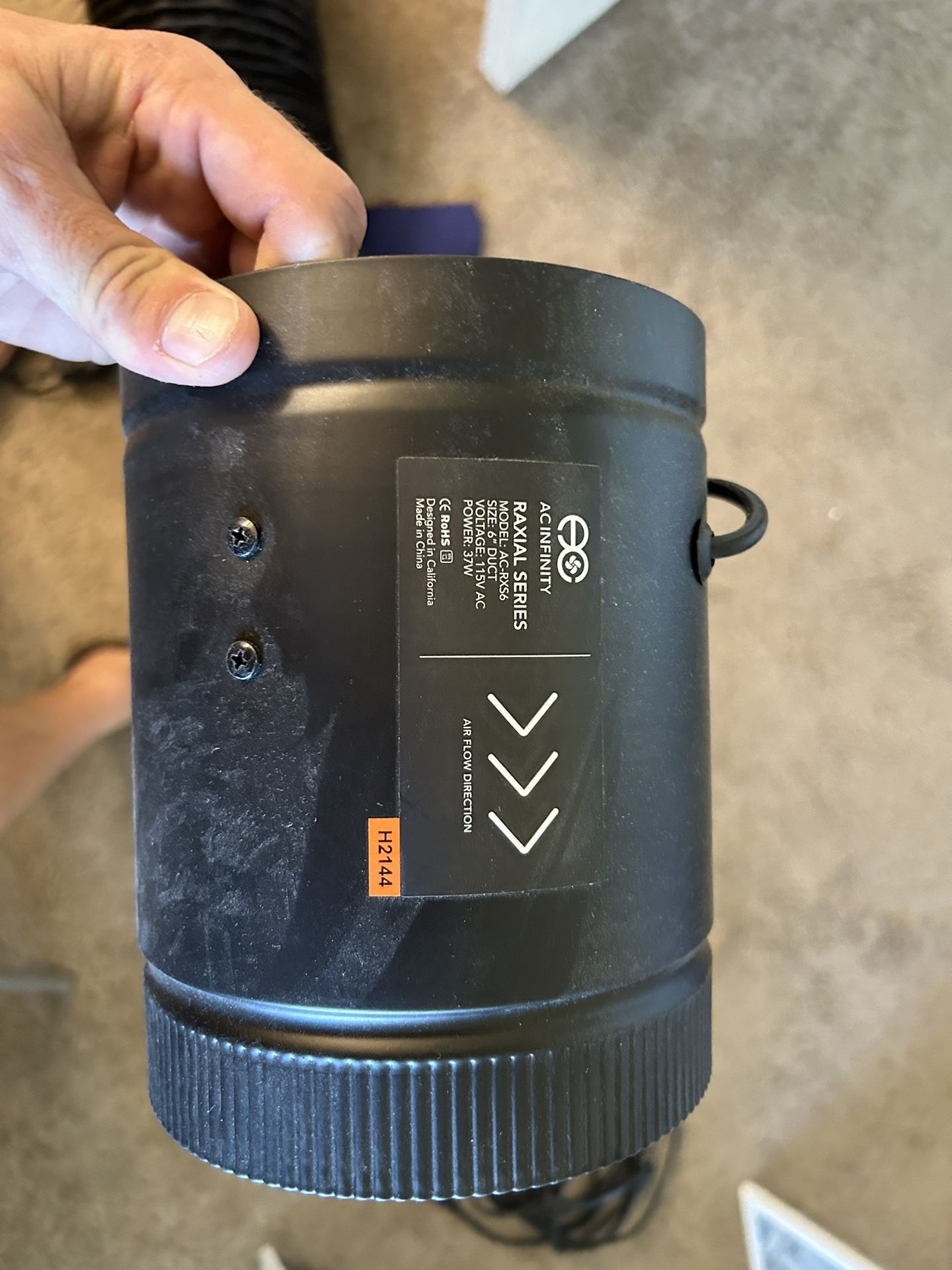 6” ACinfinity Inline Duct Fan