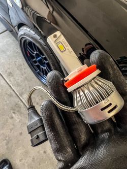 2504 PSX24W LED Fog Light Bulbs 6000K Xenon White 360° Light, Xtreme Super Bright PG20/7 Base Fog Lamps Replacement 5730 33-SMD 