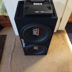 Speaker Plus Box and Amp For Sale.