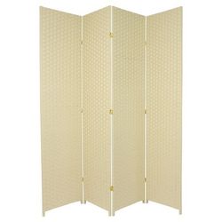 Rare 7 Ft. Tall Woven Fiber Room Divider