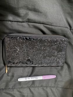 3 Divider Flower Print Wallet