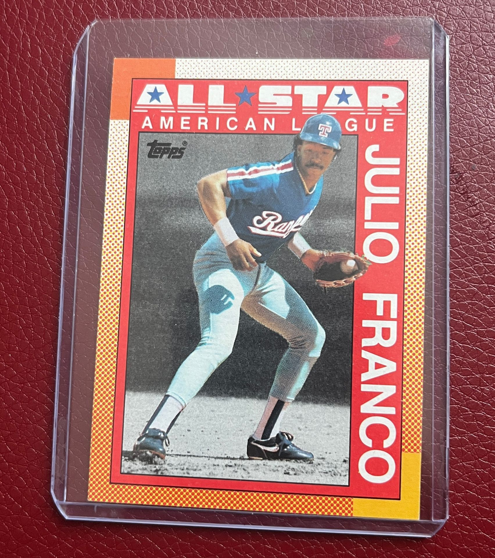 1990 TOPPS JULIO FRANCO ALL-STAR #386 Texas Rangers