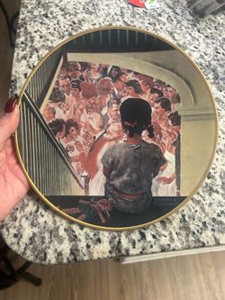 "A Balcony Seat" collector plate from the Norman Rockwell: Coming of Age series, 1991