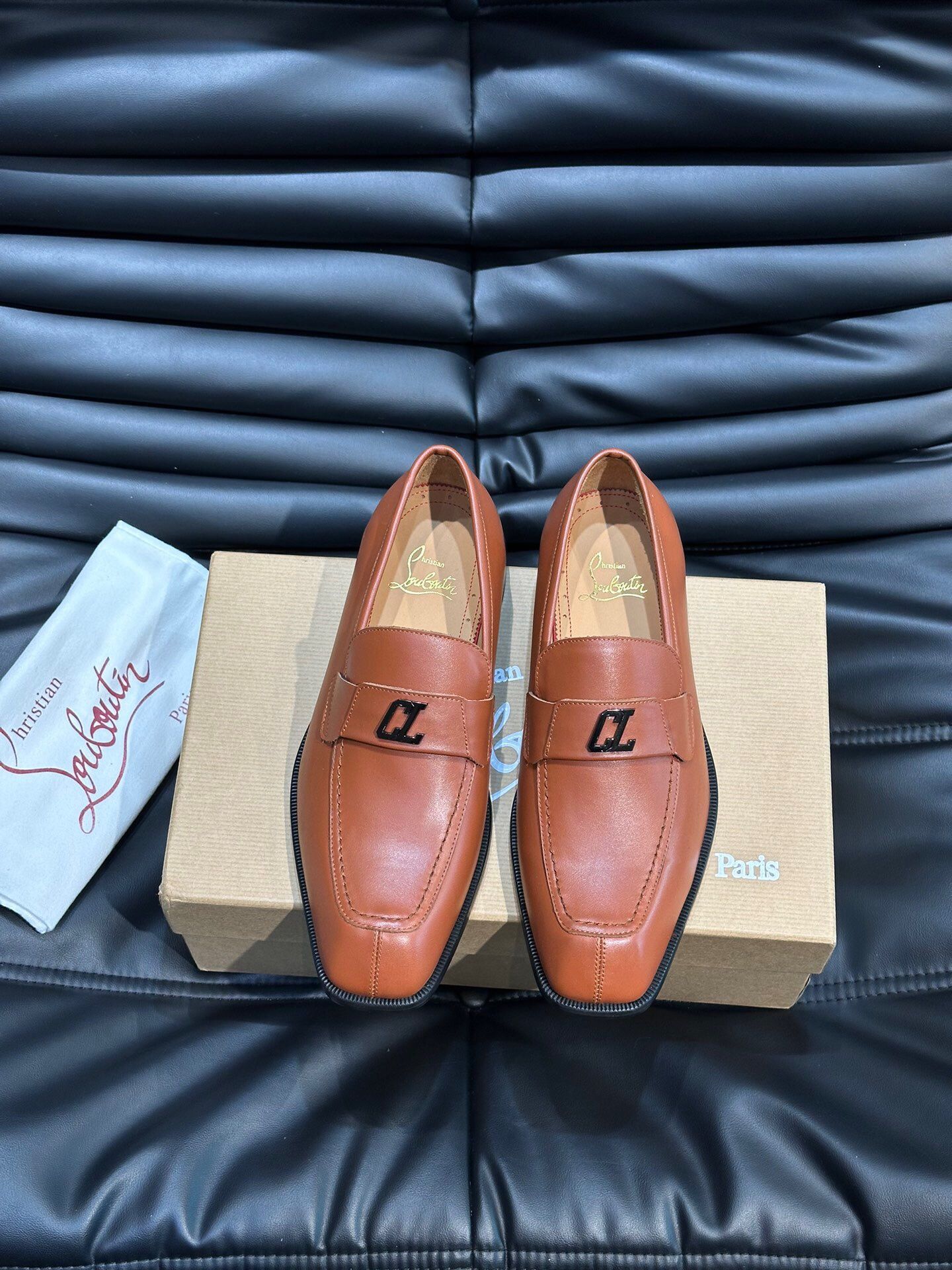 Christian Louboutin Men’s Leather Shoes With Box New