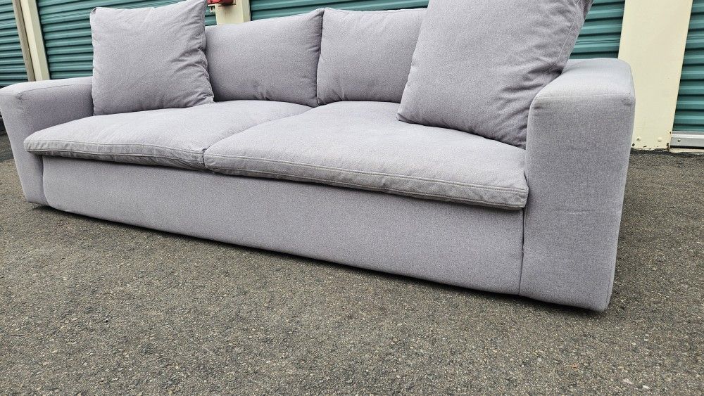 FREE DELIVERY!!! Living Spaces "Utopia" Gray Sofa ($1.5K Retail... $50% OFF!!!)