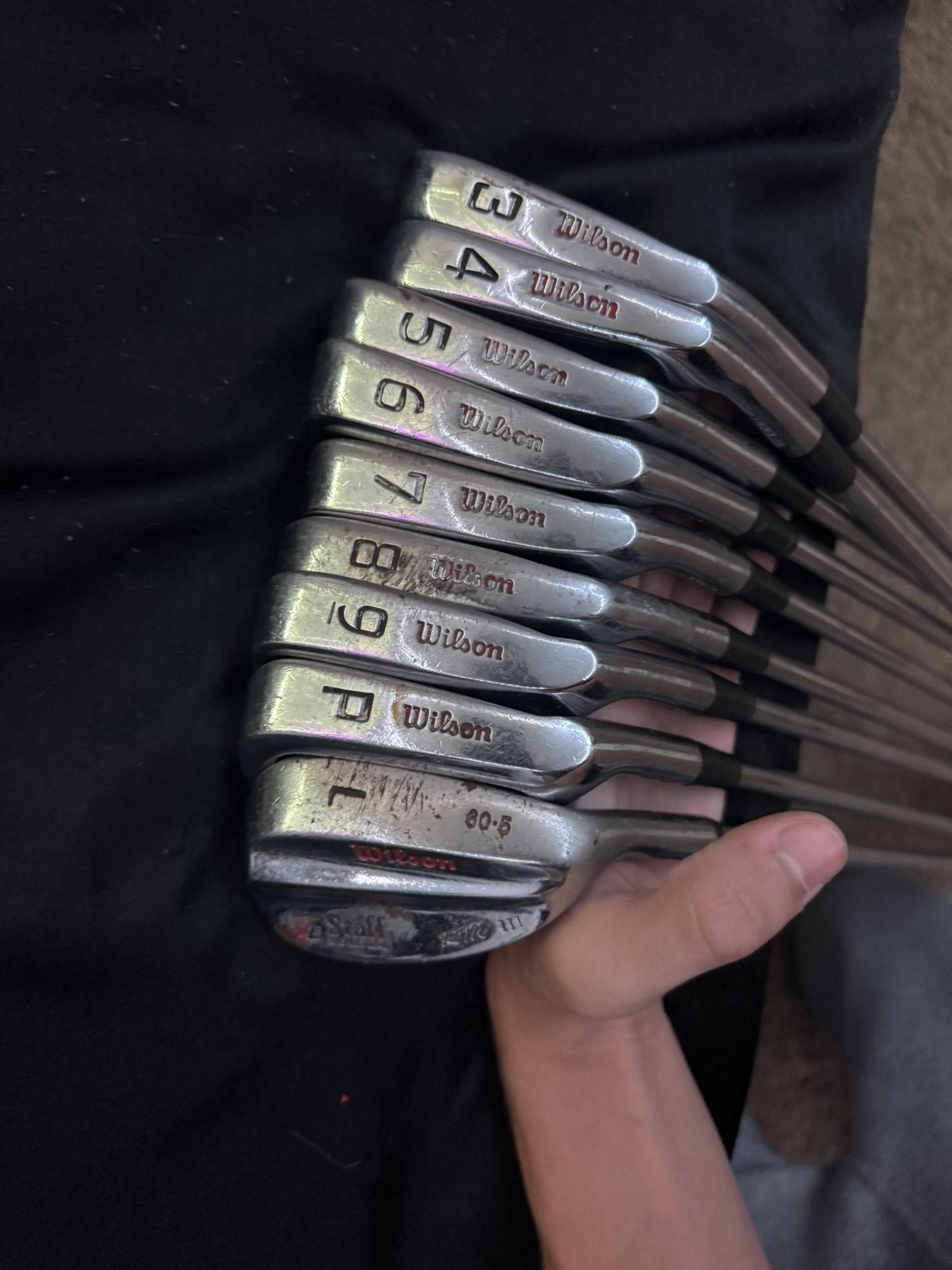 RH Wilson Forged Staff Midsize RM Irons 3 9+PW+LW.