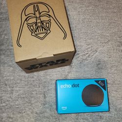 Echo Dot 5th Edition with Darth Vader Stand