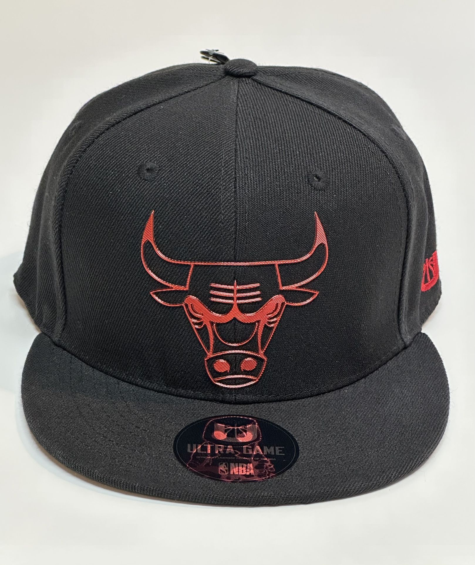 Ultra Game Men’s Chicago Bulls NBA Adjustable Snapback Hat / Cap | Black/Red