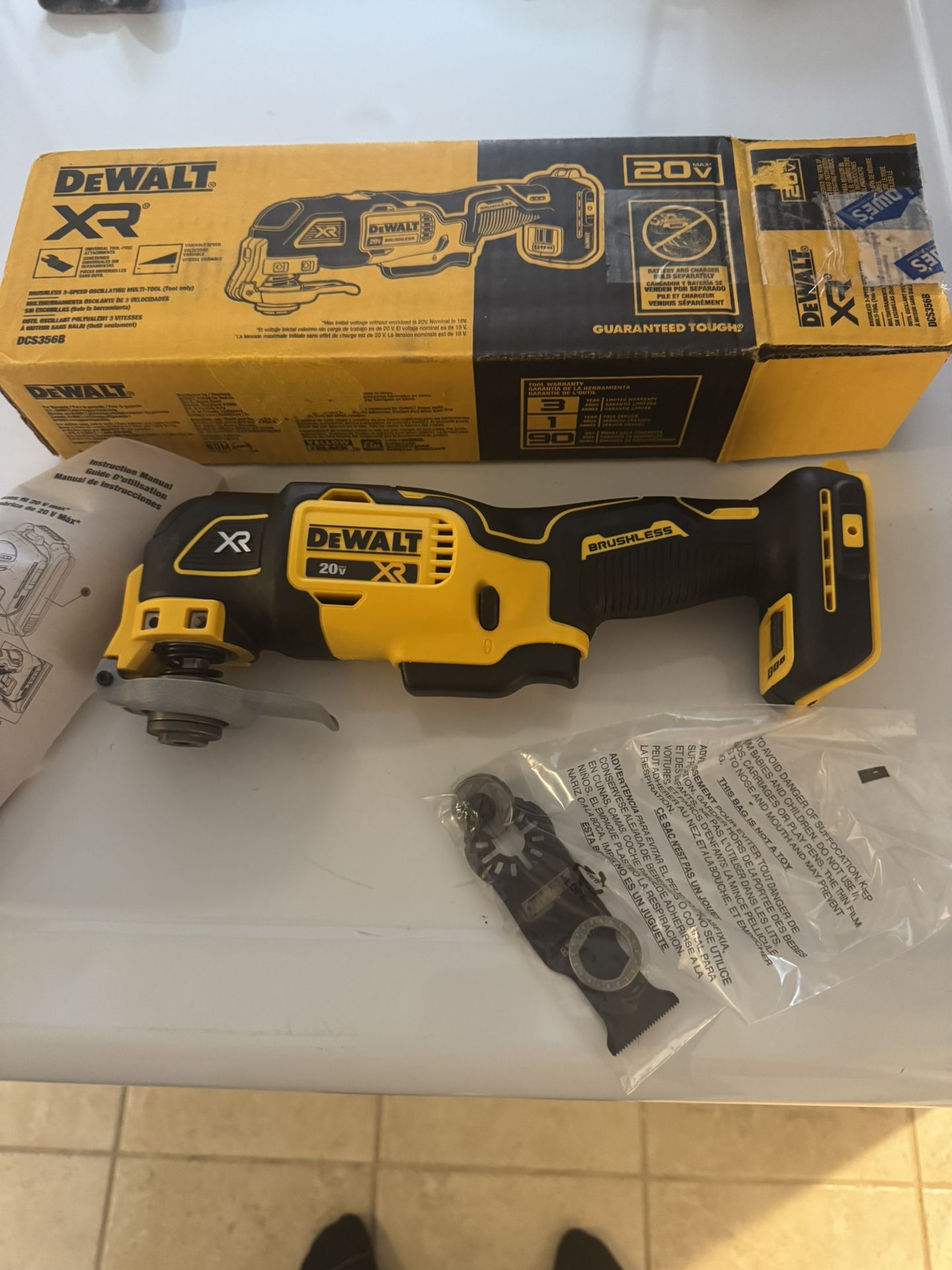 DEWALT XR 20-volt Oscillating Multi-Tool Cordless Brushless Variable speed 4 -Piece (tool only) 2025