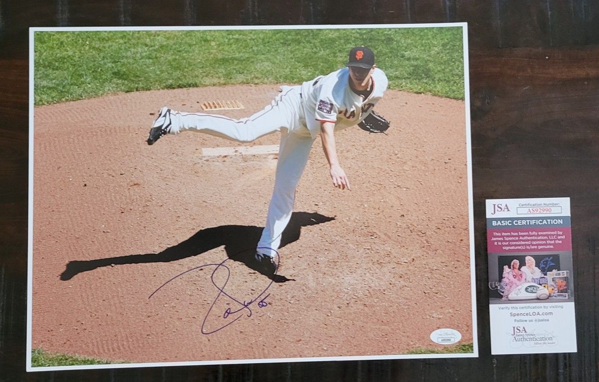 TIM LINCECUM Signed 11x14 Photo San Francisco Giants - All Star Game - JSA Certified