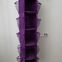 Hanging Closet Organizer Purple