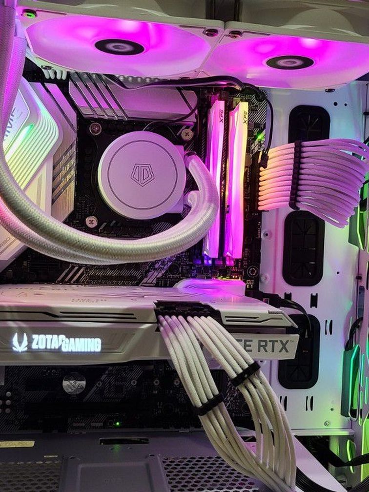 High End Gaming Pc Intel White Build
