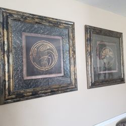 Set De 2 Cuadros Bonitos 24x24