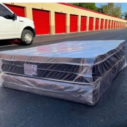 NEW Mattress Queen Size Pillowtop With Box Spring // Offer  🚚