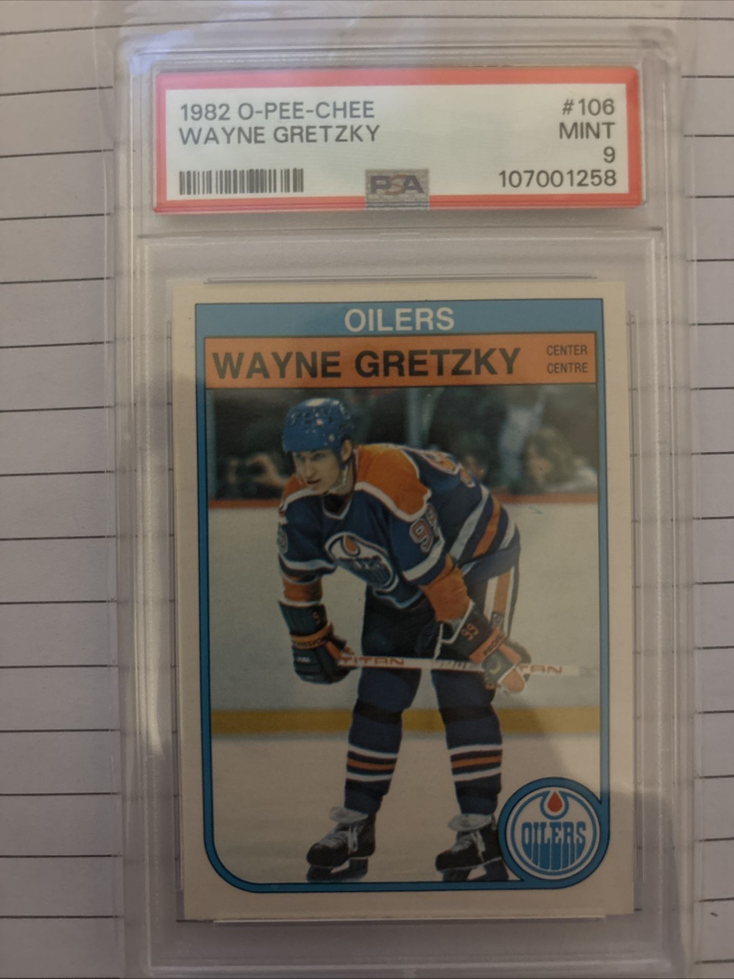 1982 O-PEE-CHEE Wayne Gretzky 