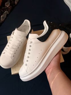 Alexander McQueen white with diamonds