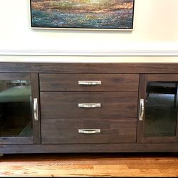 Buffet Table Dark Brown  Wood  