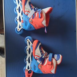 Rugged Racer Roller Blade Inline Skates w/LED Light Up Wheels