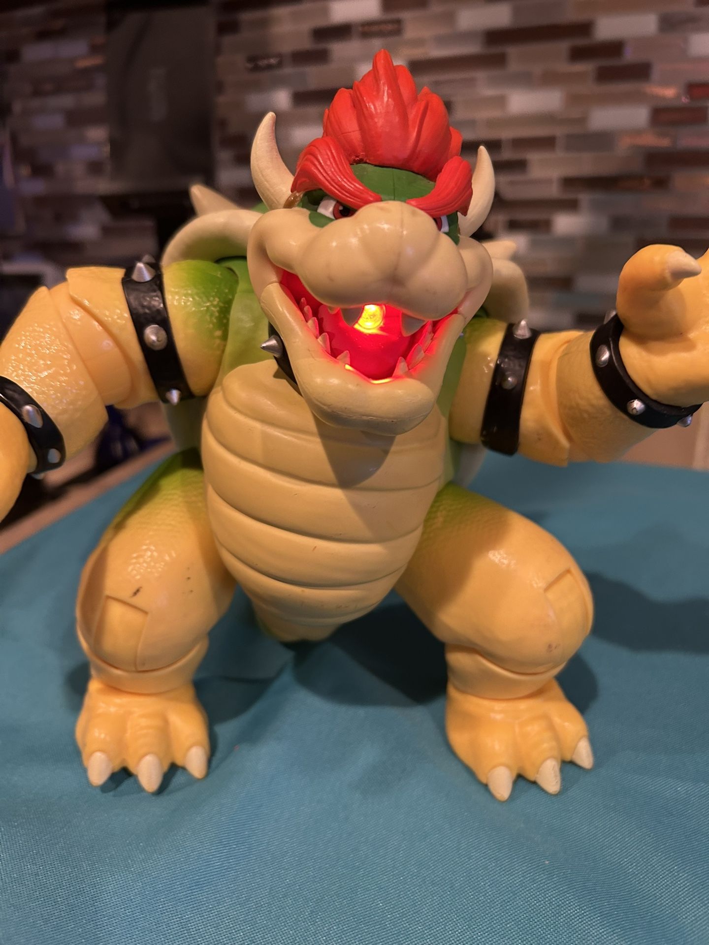 Nintendo The Super Mario Bros. Movie Bowser Figure with Fire Breathing Effect