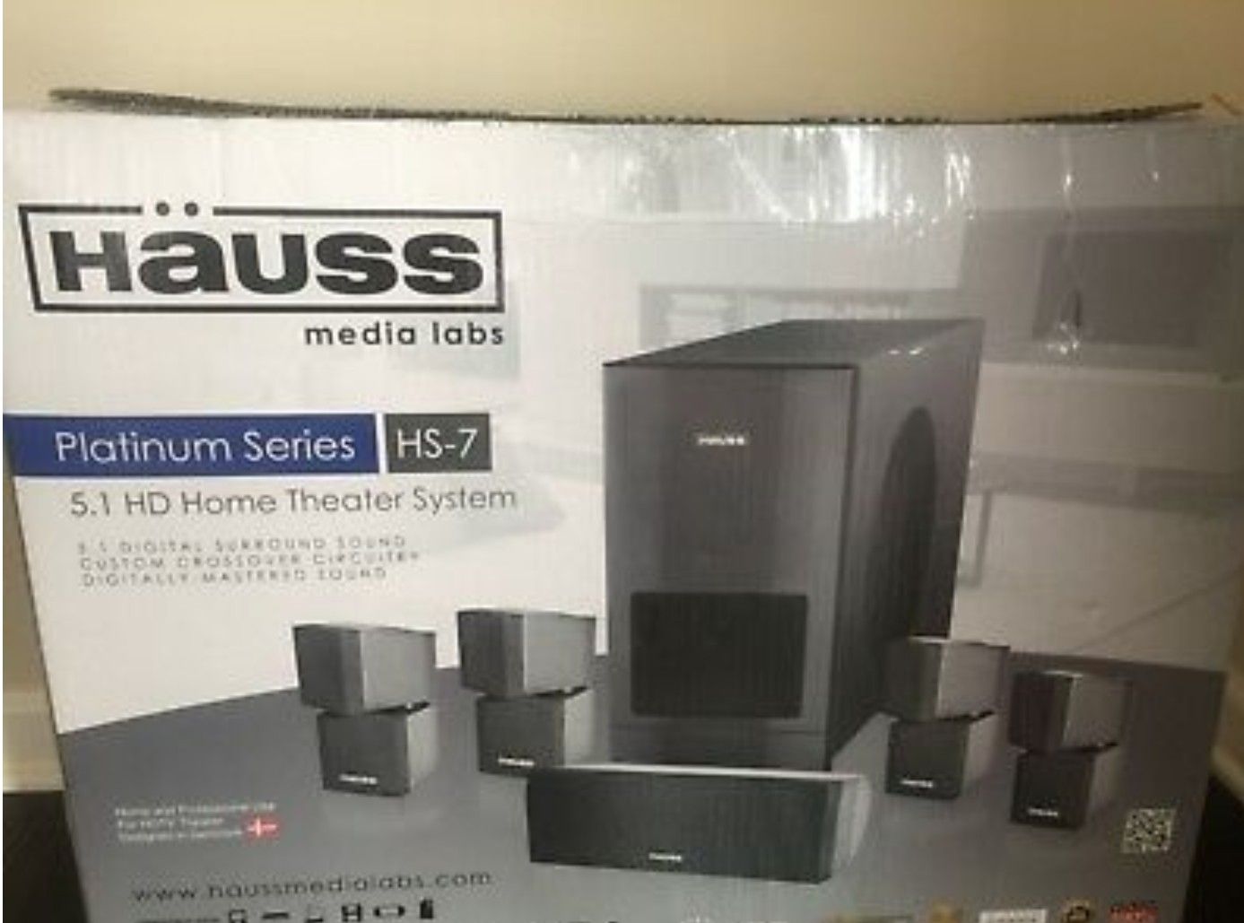 Hauss. Media Labs Platinum HS7. 5.1 HD Home Theater System Speakers for Sale in Los Angeles, CA