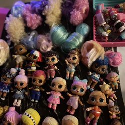 LOL Dolls And accessories/wigs.     As shown