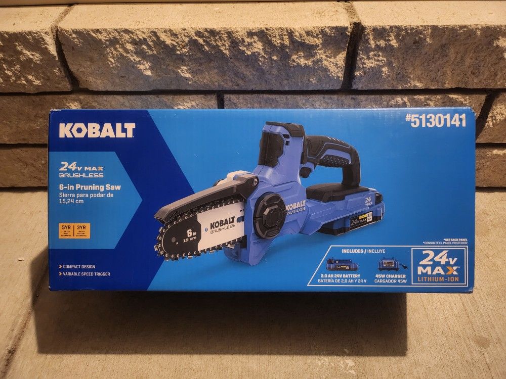 Pruning Saw 24v Kobalt Chainsaw Kobalt 24-Volt Cordless Chainsaw