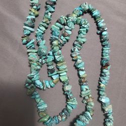 Long Turquoise Necklace.