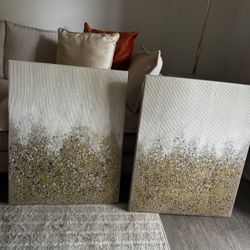 Gold Canvas Wallart