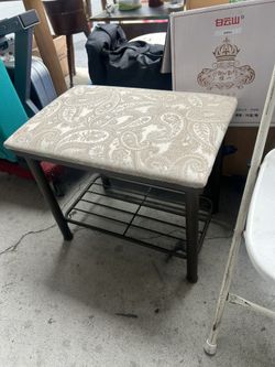Small stool or vanity bench