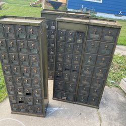 Vintage 30s Brass/ Copper Post Office Boxes 