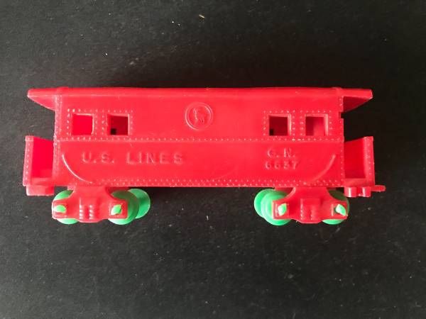 1950's-60's US Lines Plastic Red Caboose G. N. 6637