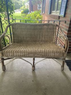 Rattan Loveseat 
