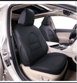EKR Toyota Camry Custom-fit BLACK Premium Leatherette Seat Covers